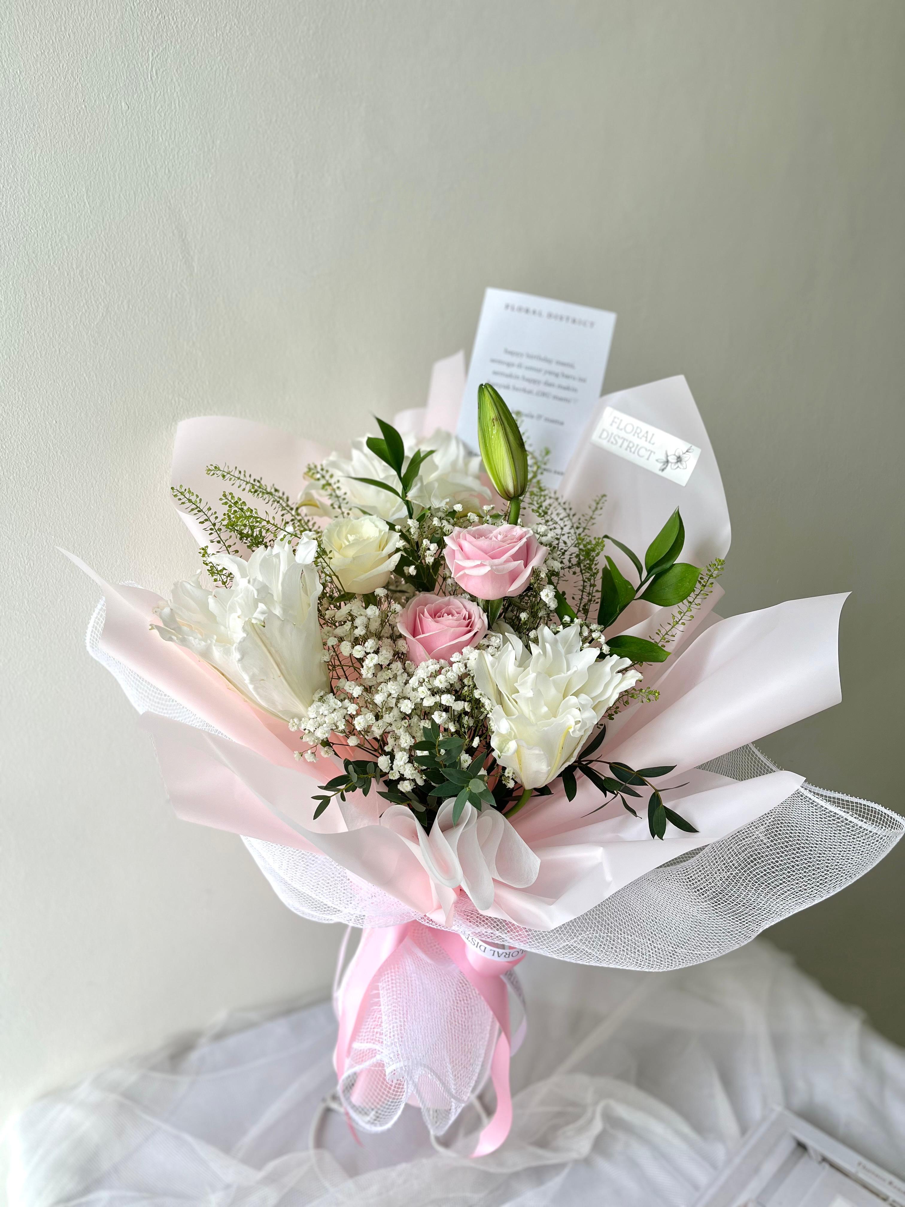 Petite Lily and Rose Bouquet