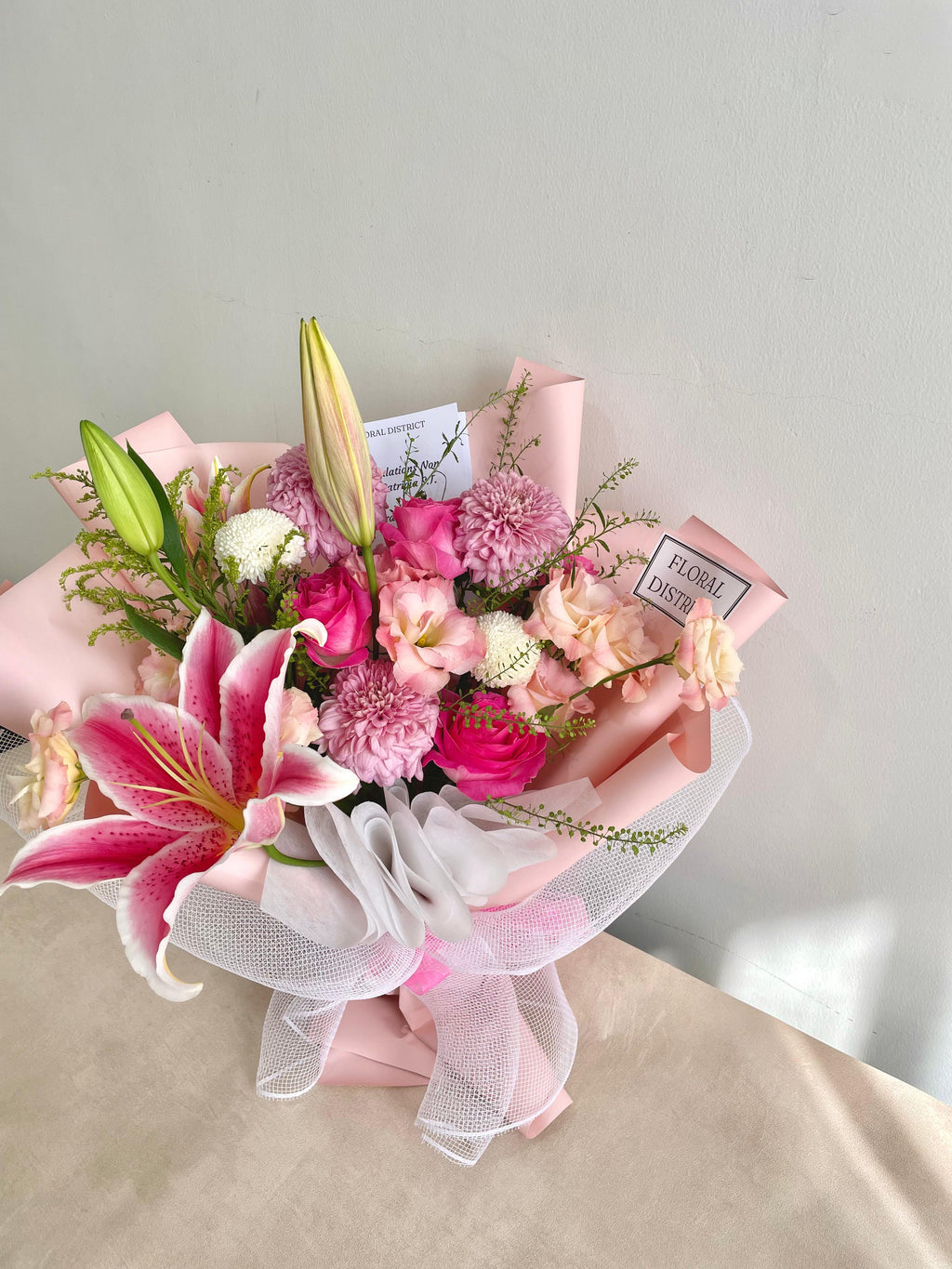 Pink Lily Delight Bouquet