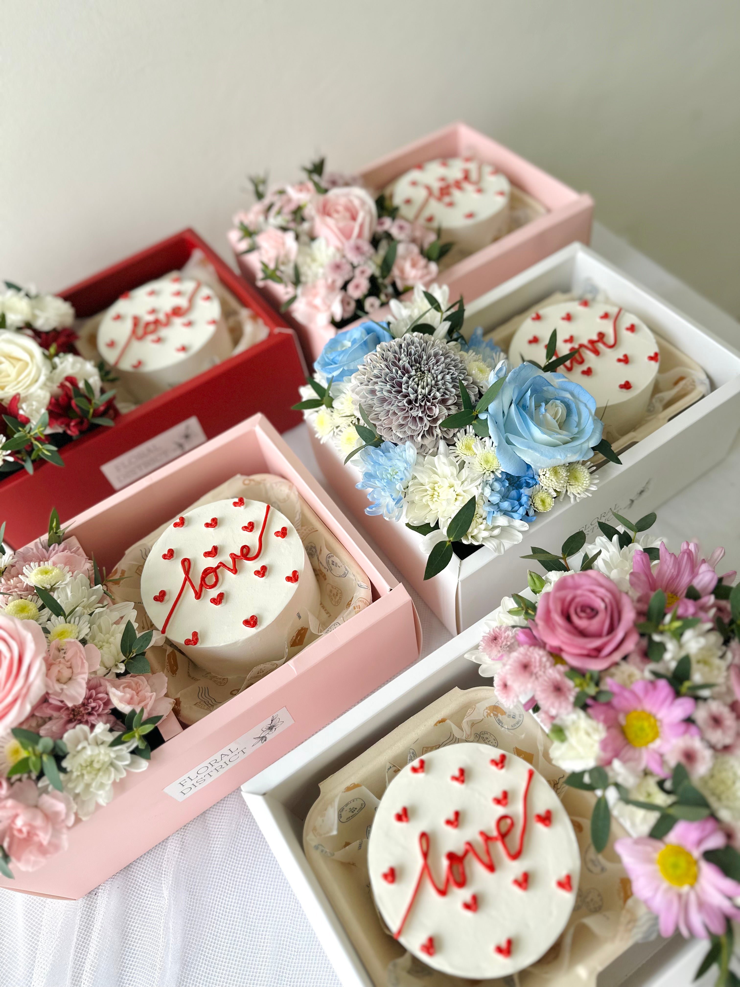 Flower & Love Cake