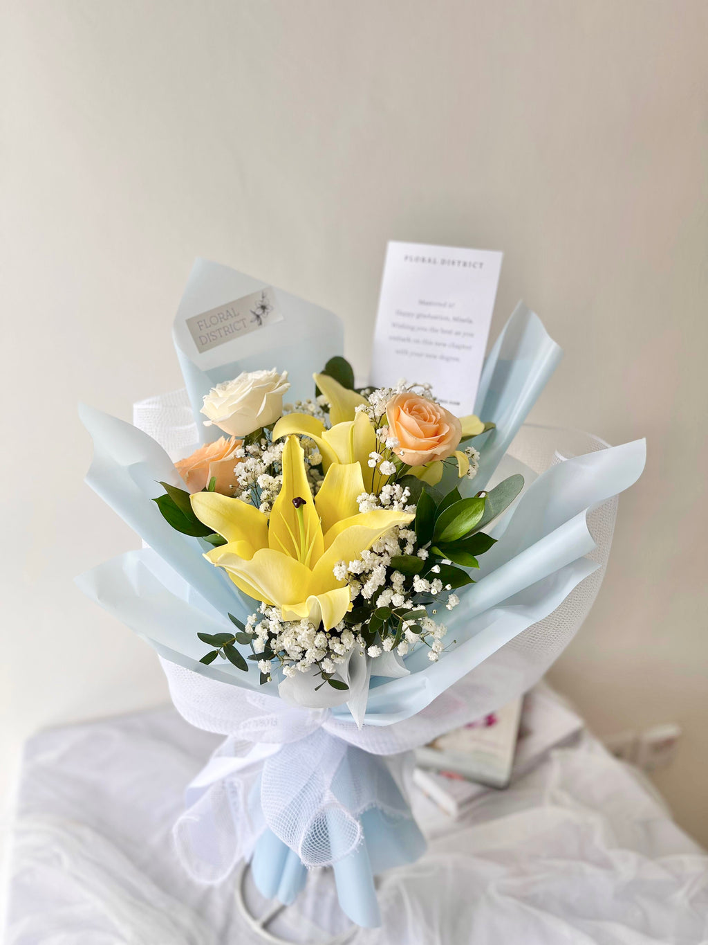 Petite Lily and Rose Bouquet