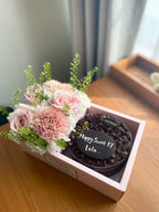Flower & Chocolate Cake