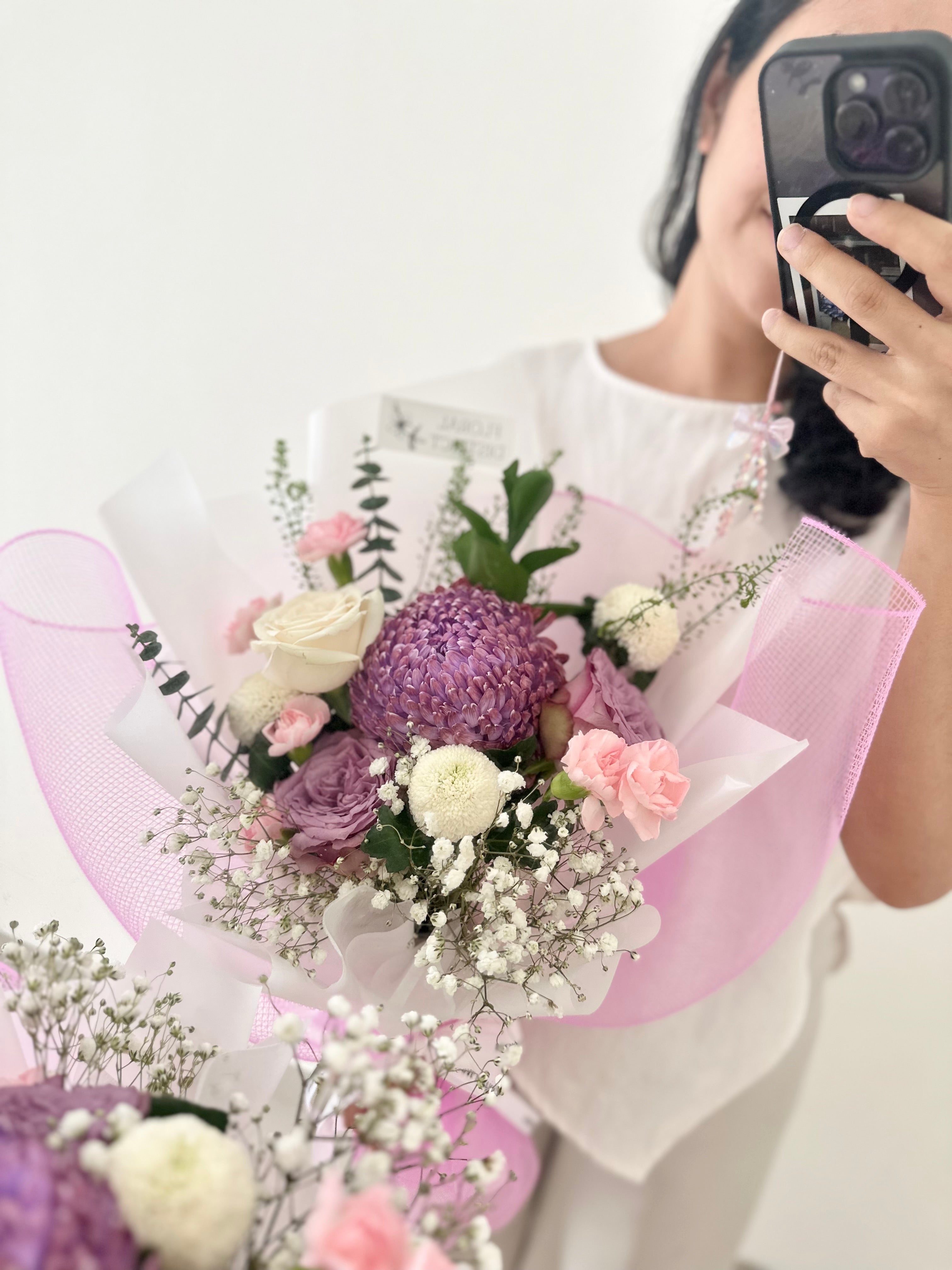 Peony Mum Stage Bouquet