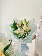 Petite Lily and Rose Bouquet