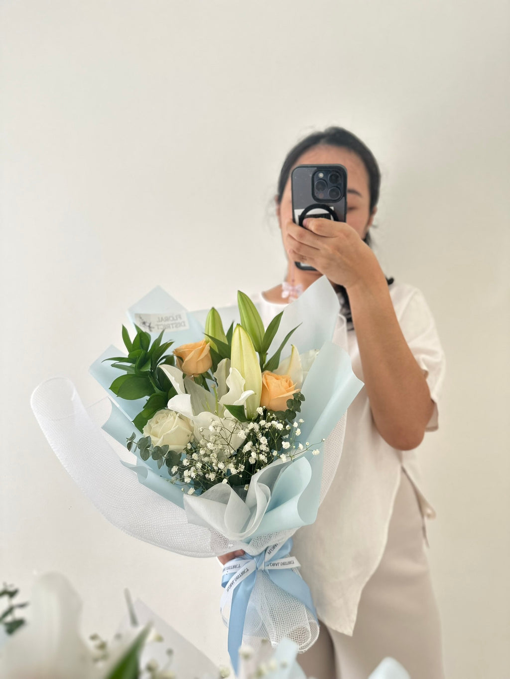 Petite Lily and Rose Bouquet