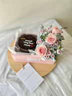 Flower & Chocolate Cake